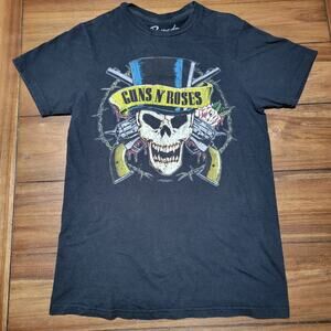 Guns N' Roses Black Unisex Tee (Bravado) Skull - Size Small